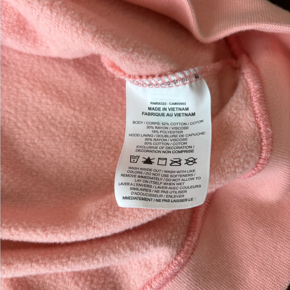 Nike Pullover Hoodie Pink & Gold Cowl Neck Women’s XL Soft Activewear - Picture 6 of 11
